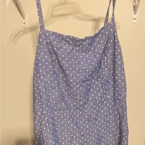 Old Navy blue and white polka dot dress